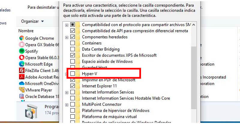 Cómo Habilitar Hyper-V en Windows 10