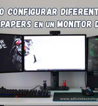 Cómo configurar diferentes fondos de pantalla en monitores duales en Windows 10